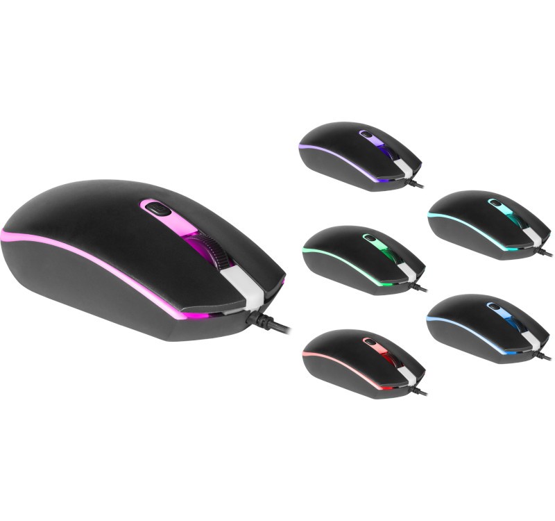 Gaming miška DOT MB-986, optična, 7 barv, 1000dpi, 4P 6