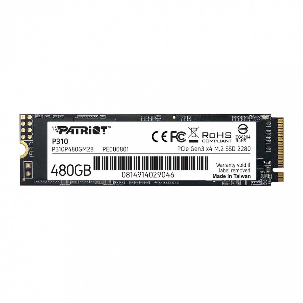 SSD disk P310 480GB M.2 2280 PCIe NVMe Gen3 x 4