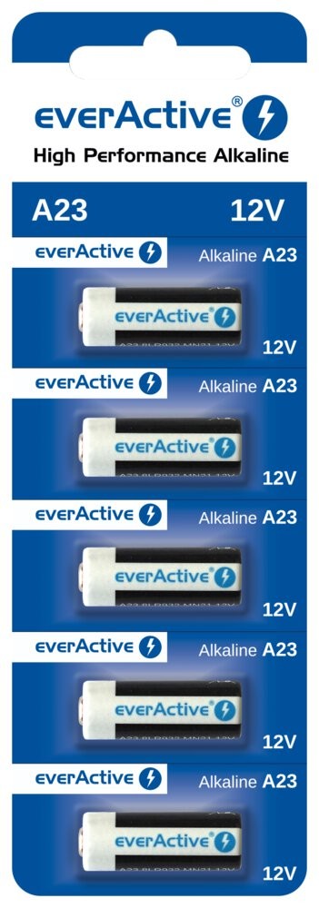 Alkalne baterije 23A 12V, blister 5 kosov