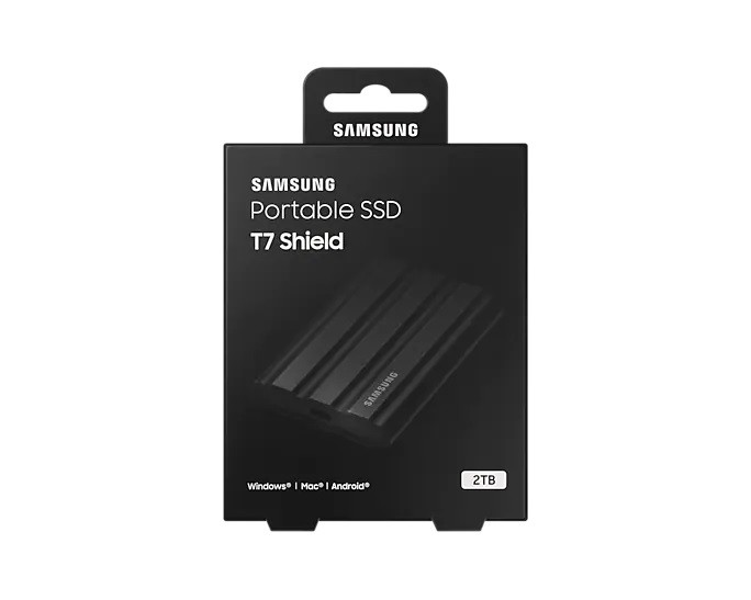 Zunanji SSD disk Samsung T7 Shield 2TB USB 3.2, črn 8