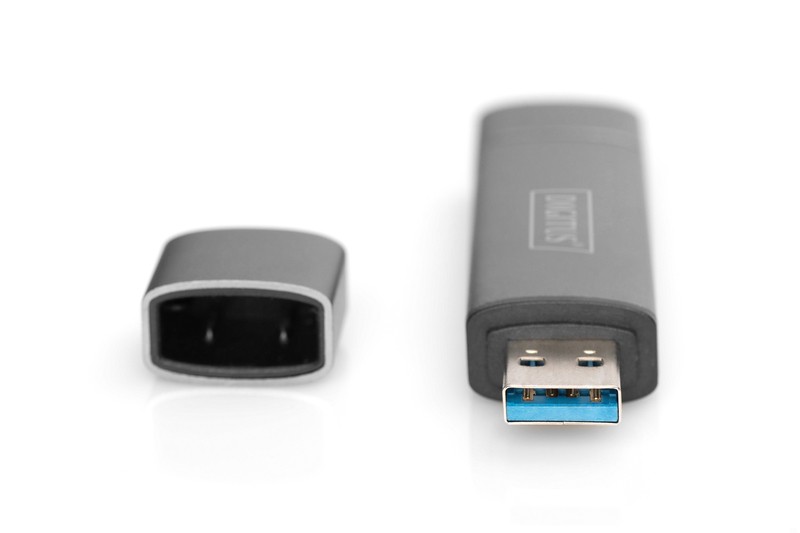 Bralnik kartic USB-C 3-v-1, aluminijast, siv 6