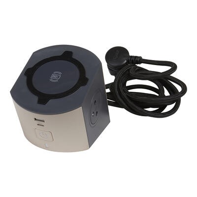 Podaljšek 2x2P+Z Indukcijski + USB A/C