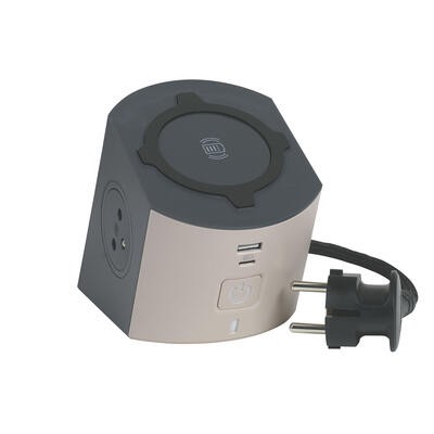 Podaljšek 2x2P+Z Indukcijski + USB A/C 4