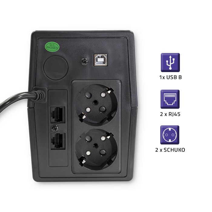 UPS napajalnik Monolith 850VA / 480W z LCD in USB 2