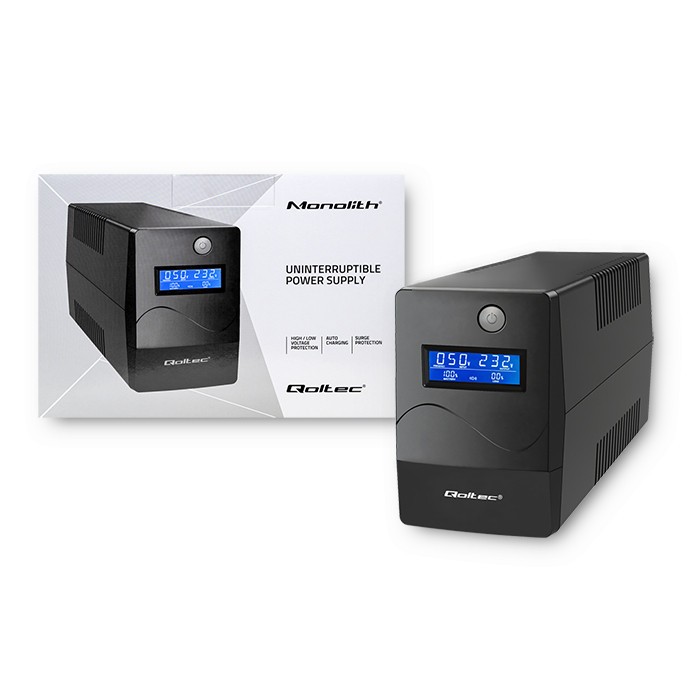 UPS napajalnik Monolith 850VA / 480W z LCD in USB 6