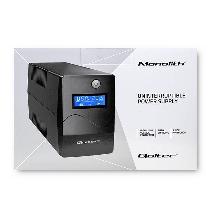 UPS napajalnik Monolith 850VA / 480W z LCD in USB 7