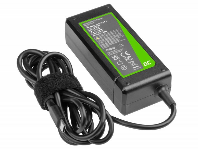 Green Cell USB-C napajalnik 65W Power Delivery (5V-20V) 4