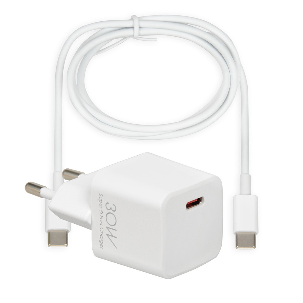 iBOX C-38 PD30W USB-C omrežni polnilnik s kablom 4