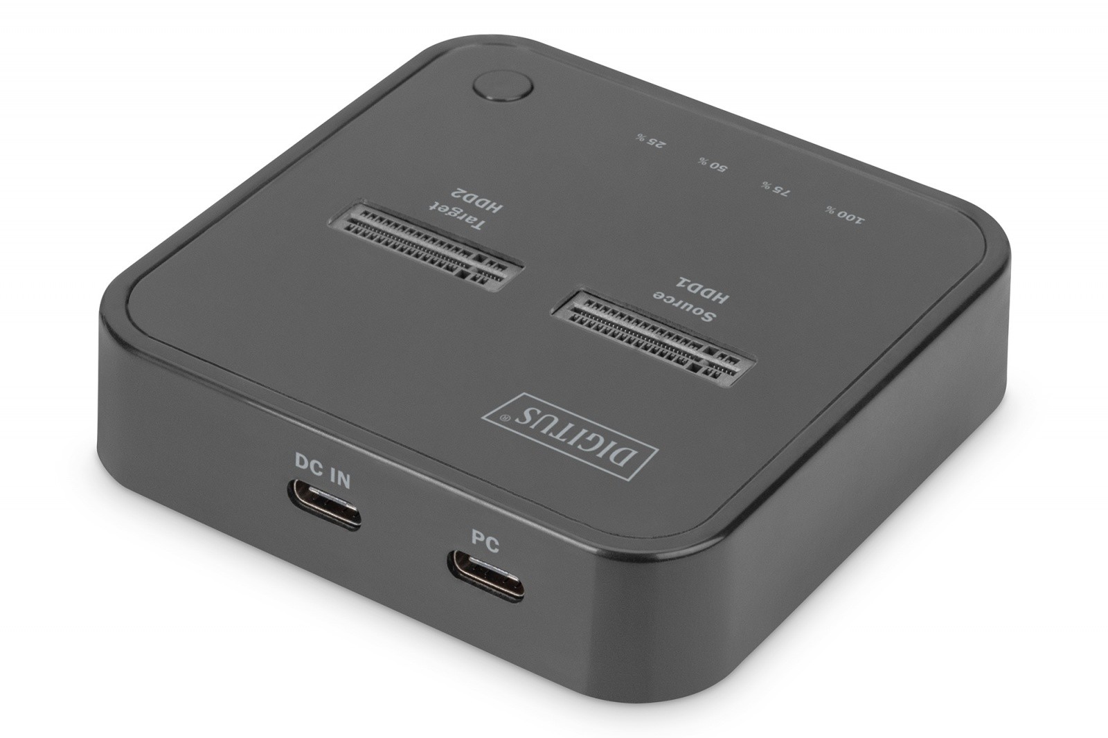 Dvojna postaja za SSD M.2 NVMe s kloniranjem, USB-C, črna 2