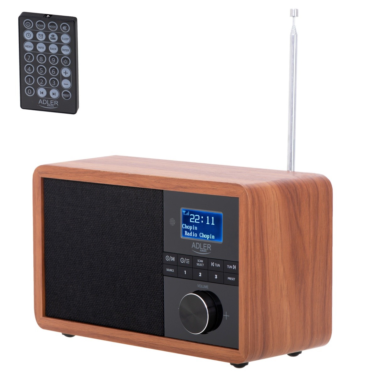 Adler DAB+ radio sprejemnik AD 1184 Bluetooth USB 3