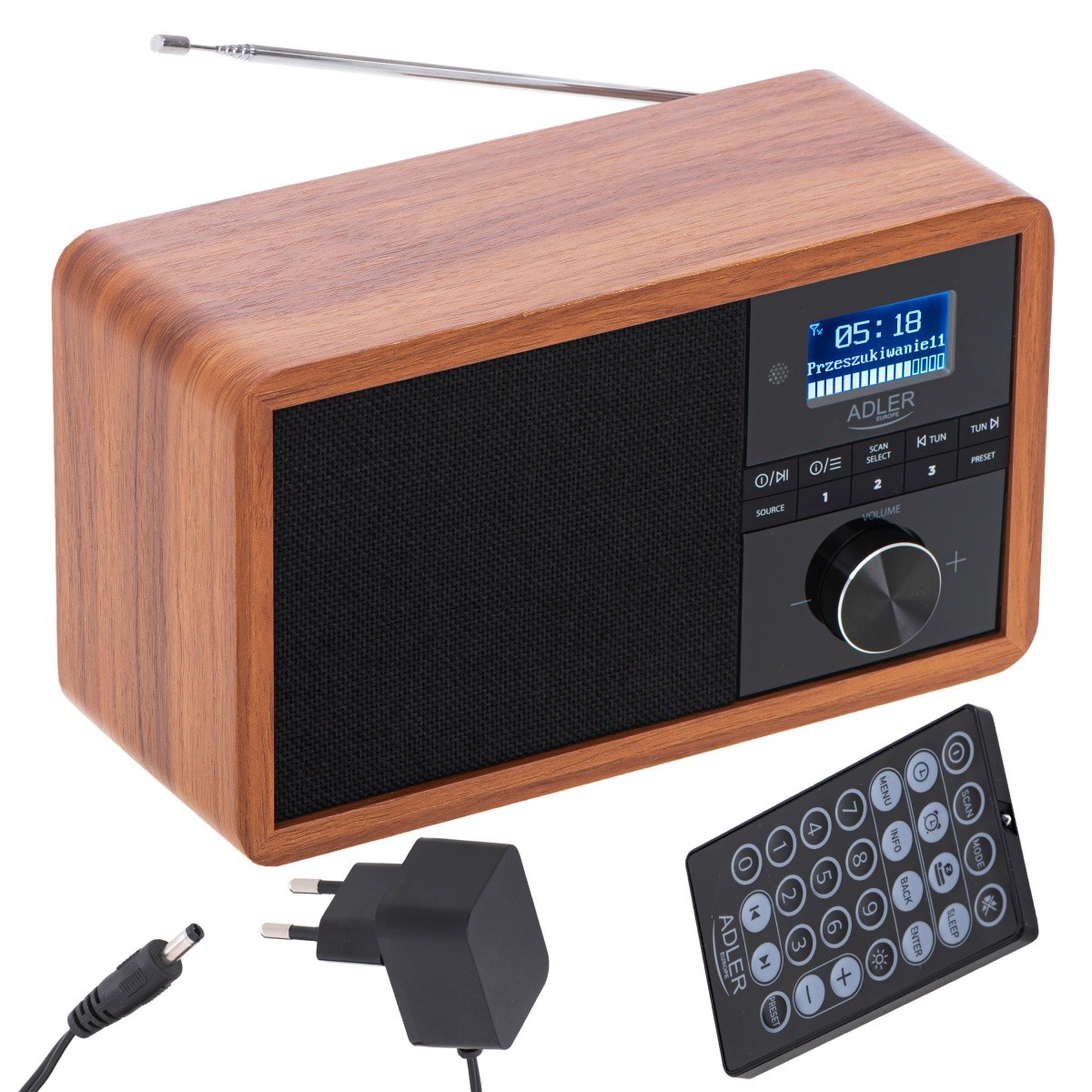 Adler DAB+ radio sprejemnik AD 1184 Bluetooth USB 4
