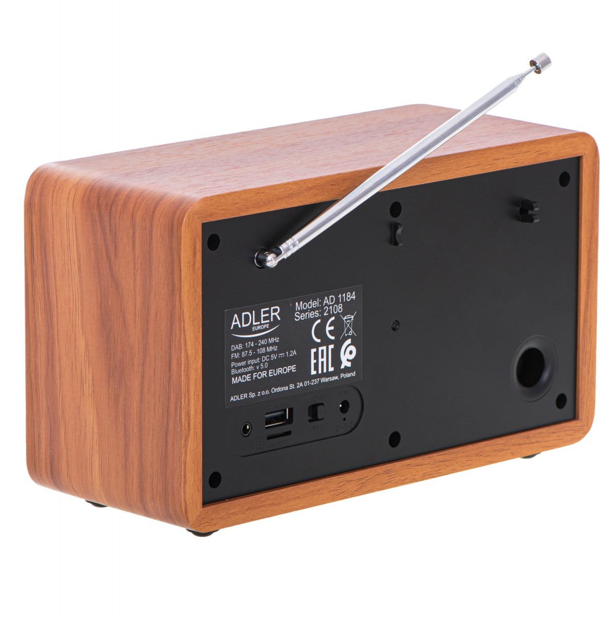 Adler DAB+ radio sprejemnik AD 1184 Bluetooth USB 5