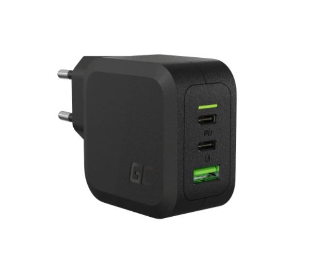 65W omrežni polnilnik PowerGaN, PD 3.0, QC 3.0, 2xUSB-C, 1xUSB-A 8