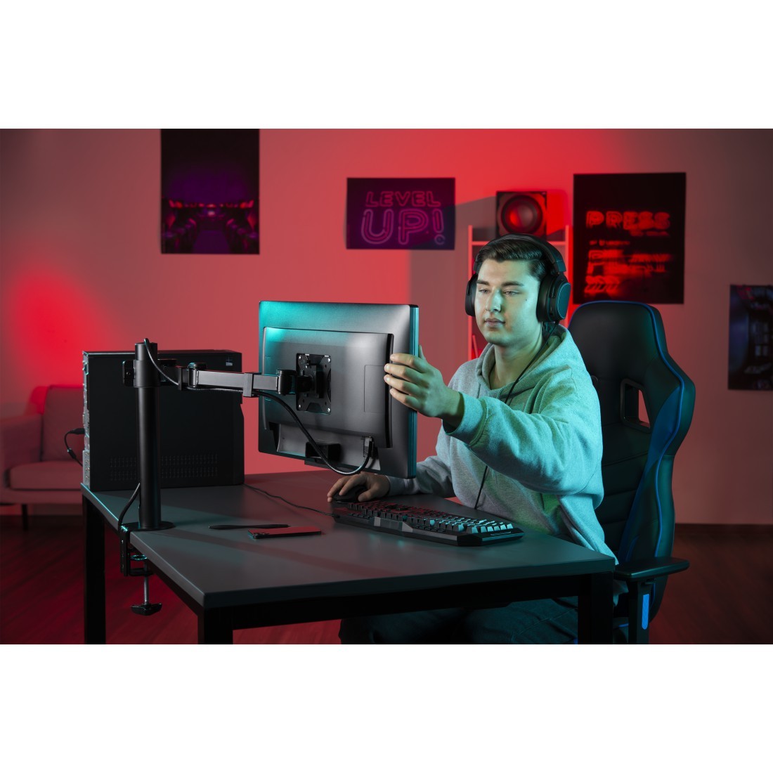 Stojalo za monitor z enim roko, 13-35 palcev 4