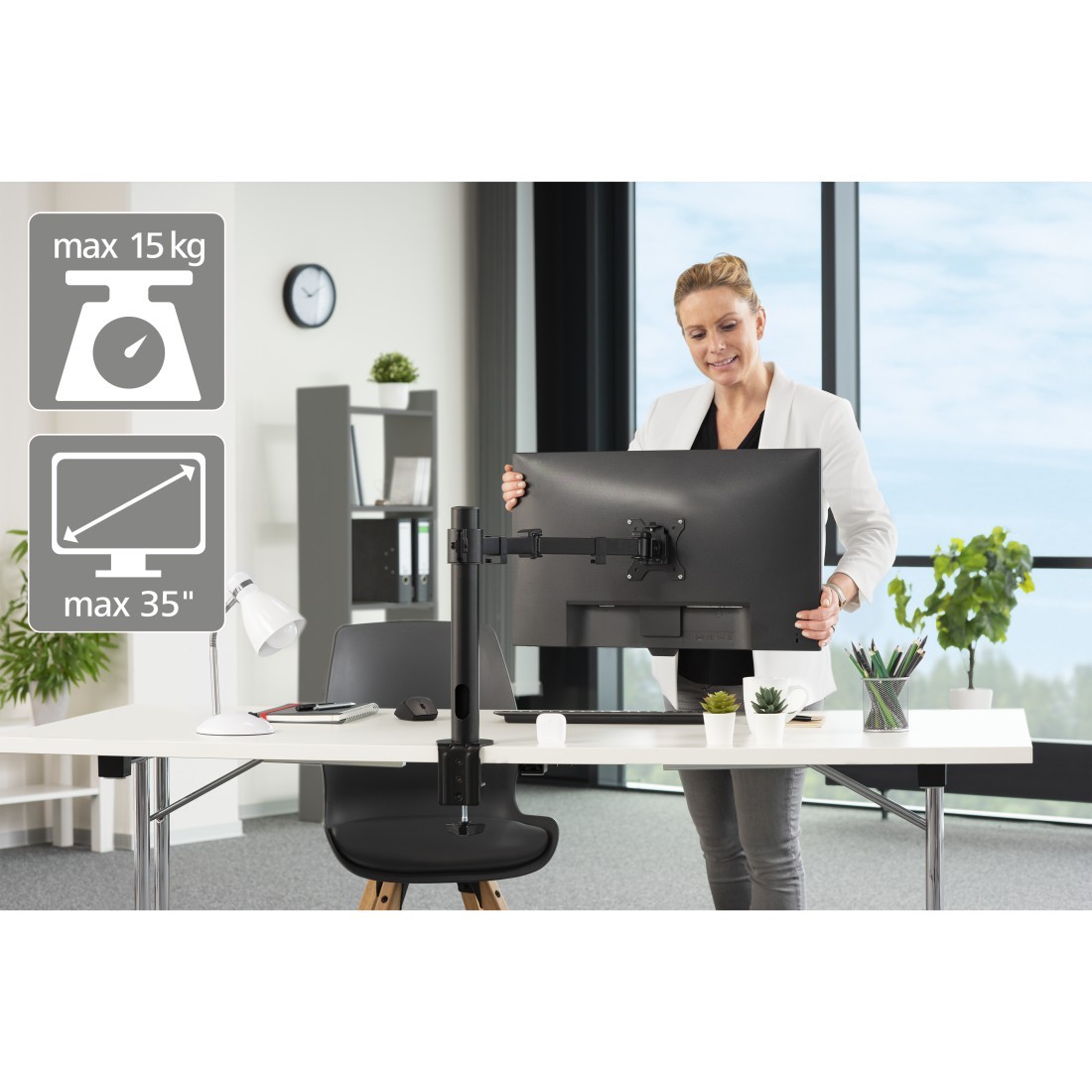 Stojalo za monitor z enim roko, 13-35 palcev 6