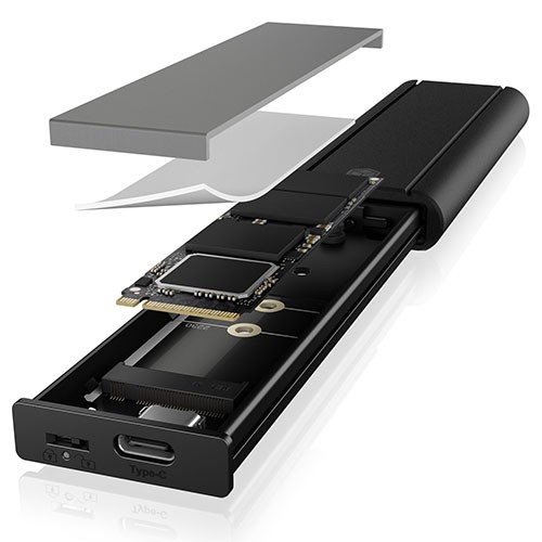 Ohišje za SSD disk M.2 NVMe, USB 3.2 Gen2 Type-C, aluminij 3