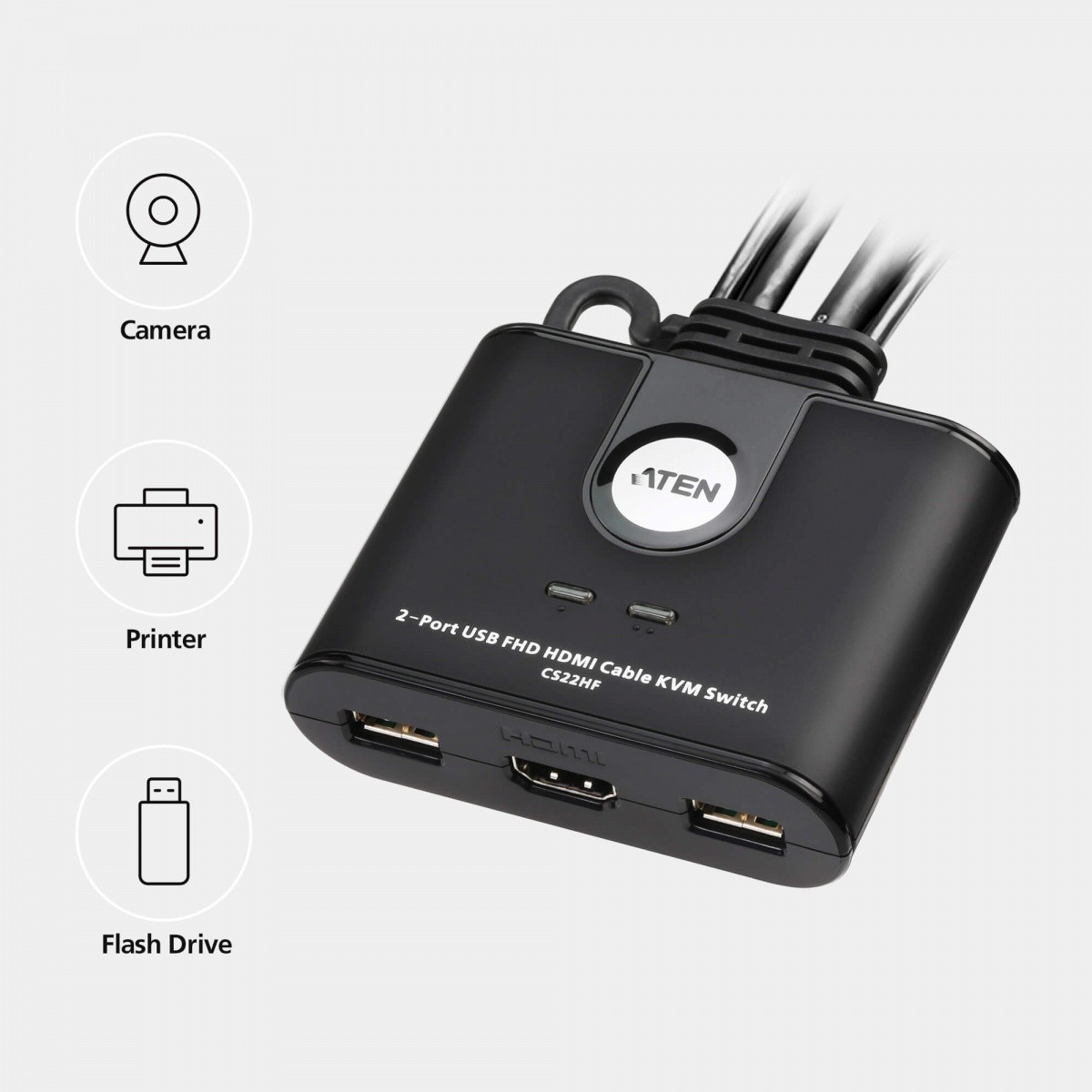 ATEN 2-portni USB VGA/FHD/HDMI KVM preklopnik 4