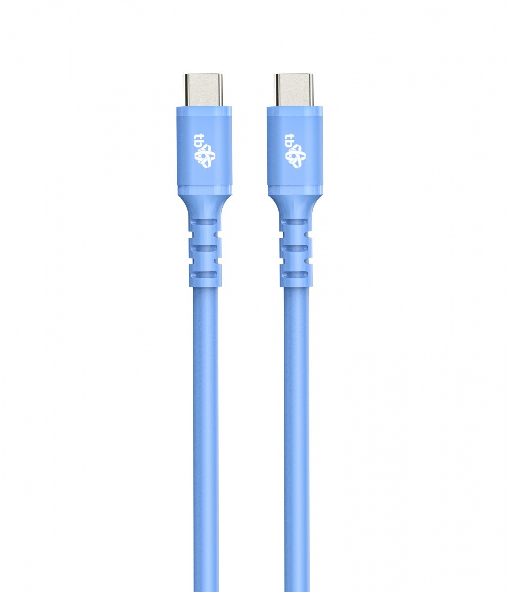 USB-C na USB-C kabel, 1m, silikon, moder