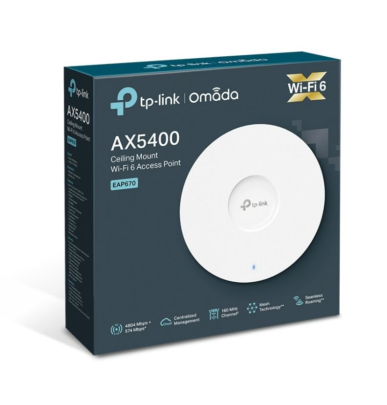 TP-LINK EAP670 Access Point AX5400 WiFi 6 8