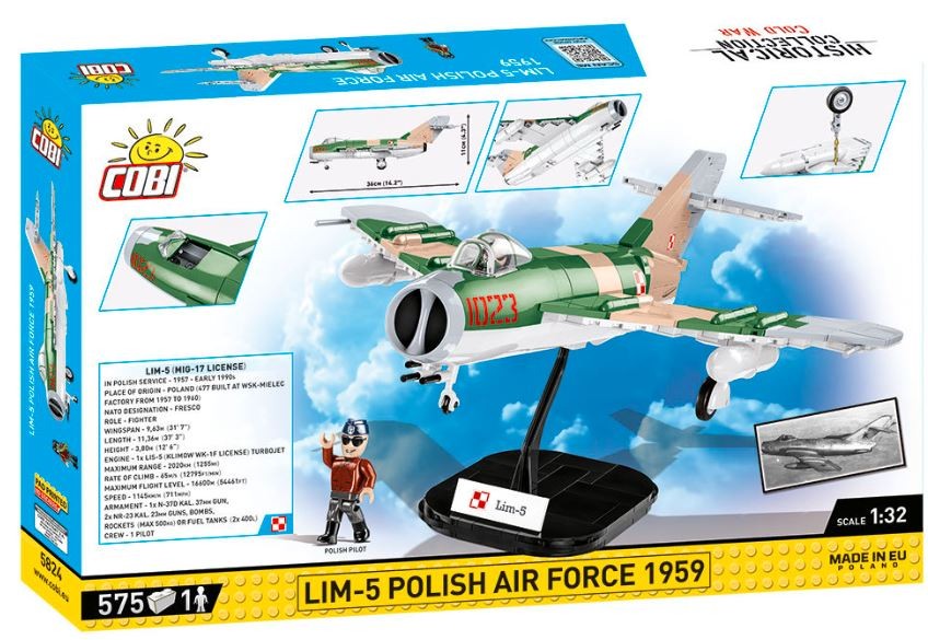 COBI Kocke Lim-5 Poljsko vojaško letalstvo 1959 2