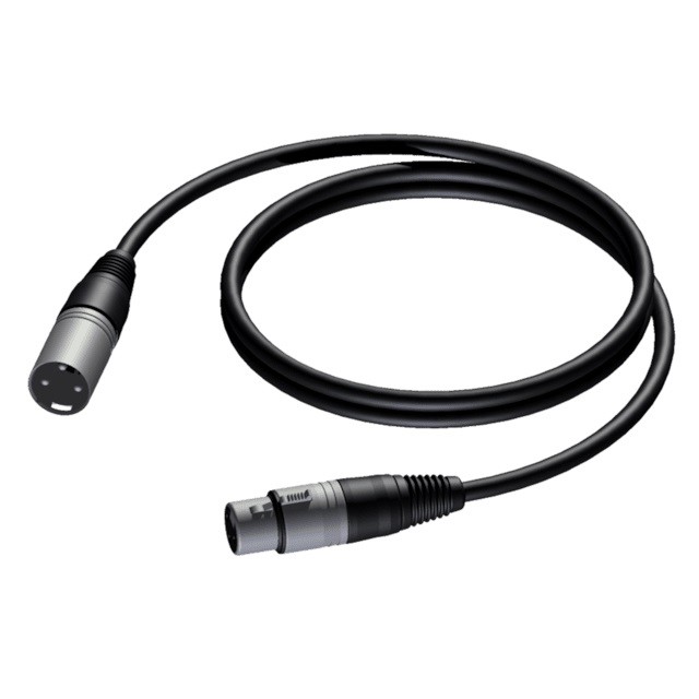 XLR kabel moški - ženski, 3 m