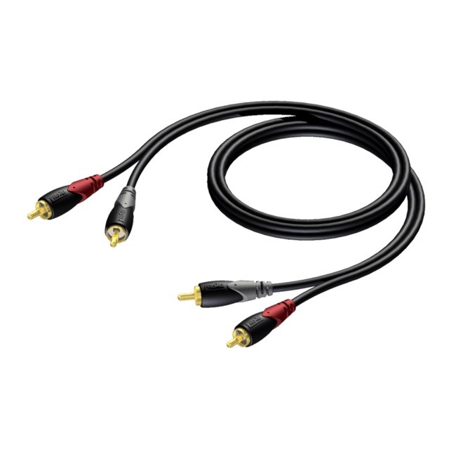 2x RCA kabel moški - 2x RCA moški, 0,5 m