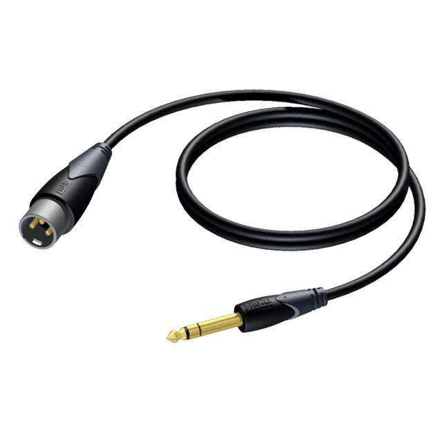 XLR kabel moški - Jack 3,5 mm stereo, 1,5 m