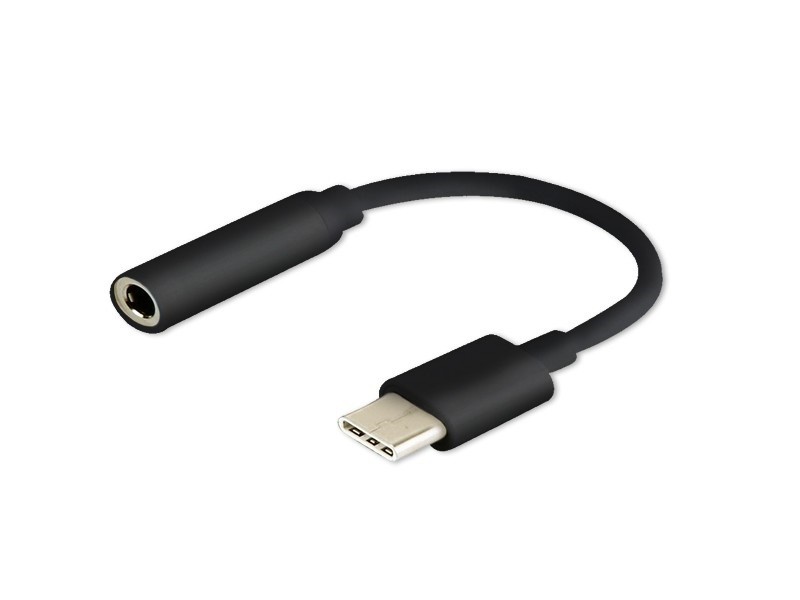 Avdio adapter USB-C na 3,5 mm jack, črn