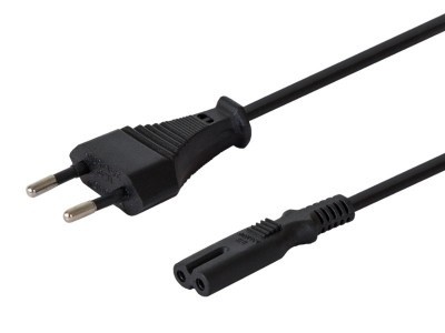 Ploski napajalni kabel 2-pin, 1,8 m, CL-100