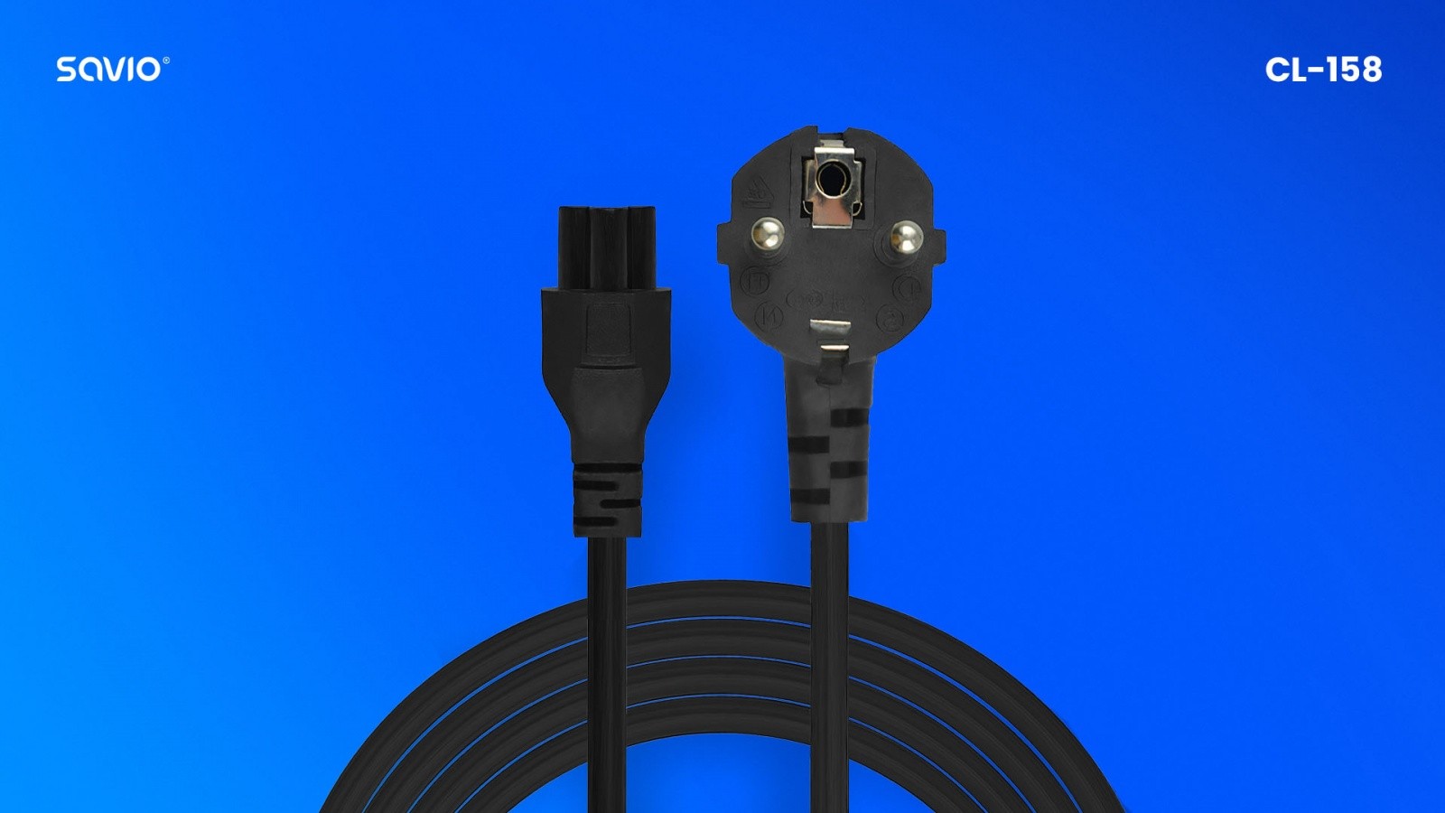 Napajalni kabel "detelca" (cloverleaf), 3 m, CL-158 4