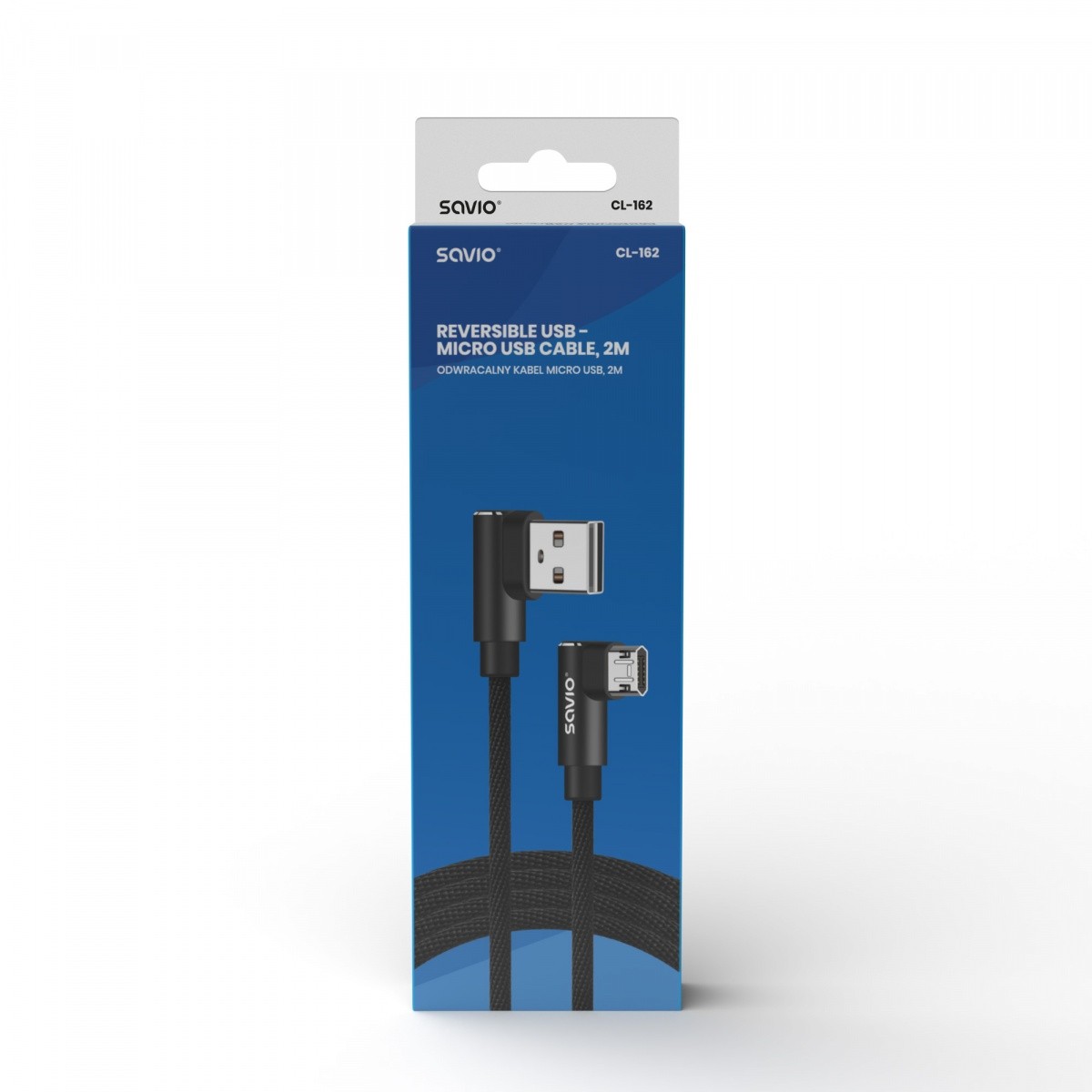 Kabel USB A na Micro USB obojestranski, 2 m, CL-162 2