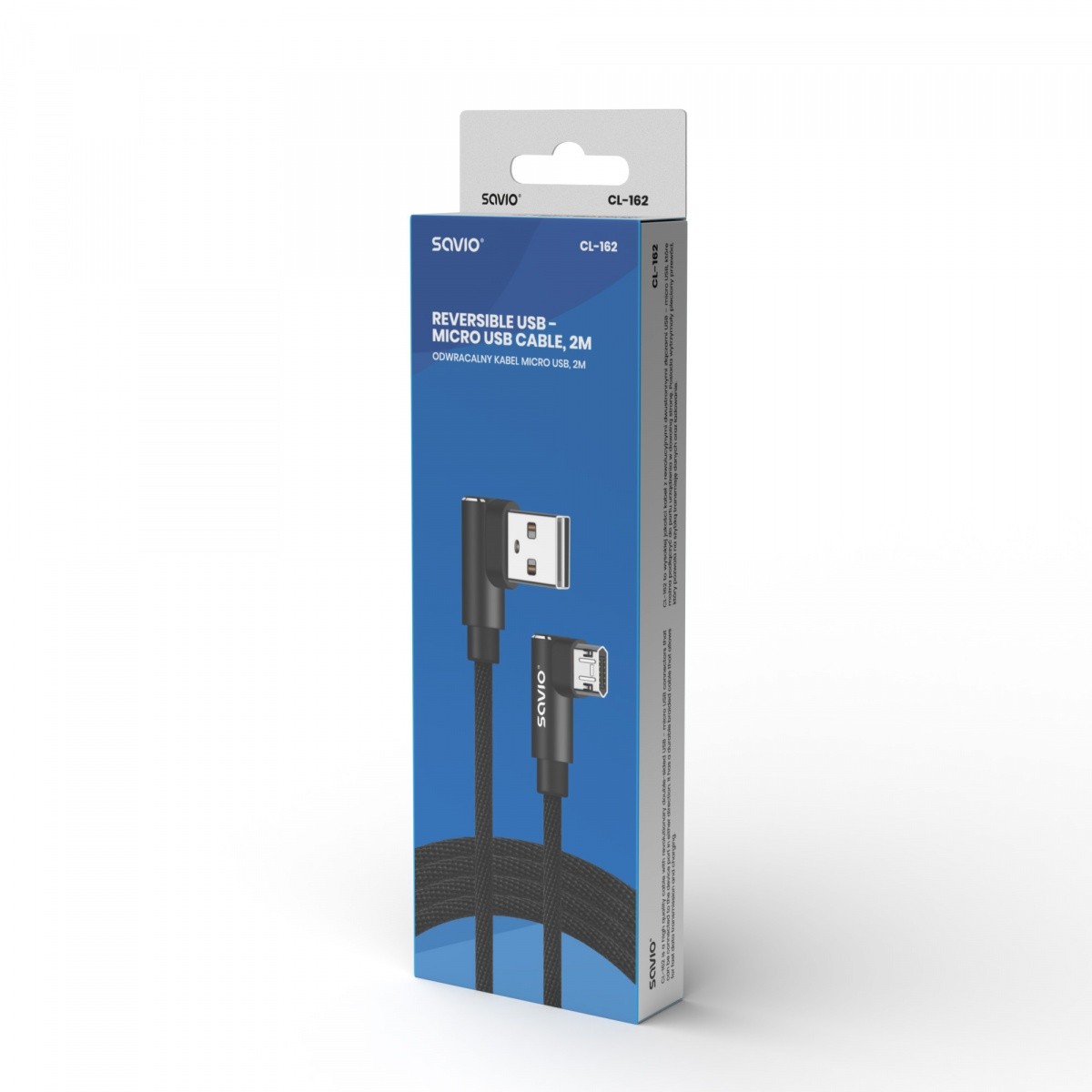 Kabel USB A na Micro USB obojestranski, 2 m, CL-162 3