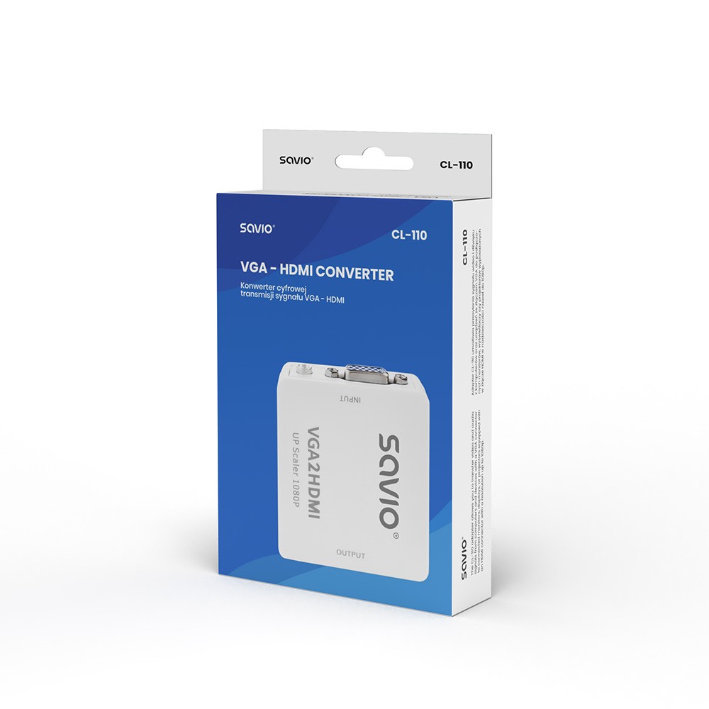 Pretvornik/Adapter VGA - HDMI Full HD/1080p 60Hz, CL-110 5