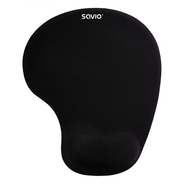 Gel podloga za miško, črna, SAVIO MP-01B