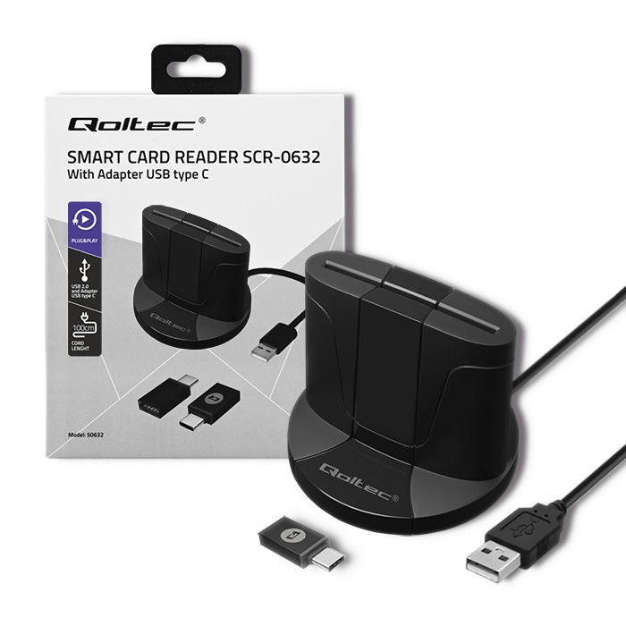 Pametni bralnik ID kartic SCR-0632 z USB-C