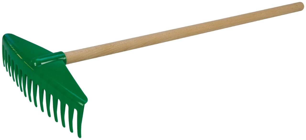 Grablje z lesenim ročajem, 60 cm