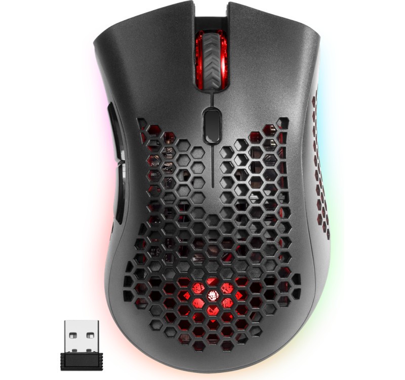 Brezžična gaming miška Warlock GM-709L, Optic RF, RGB, 2400 dpi