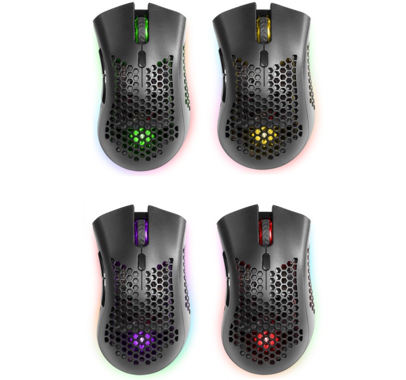 Brezžična gaming miška Warlock GM-709L, Optic RF, RGB, 2400 dpi 5
