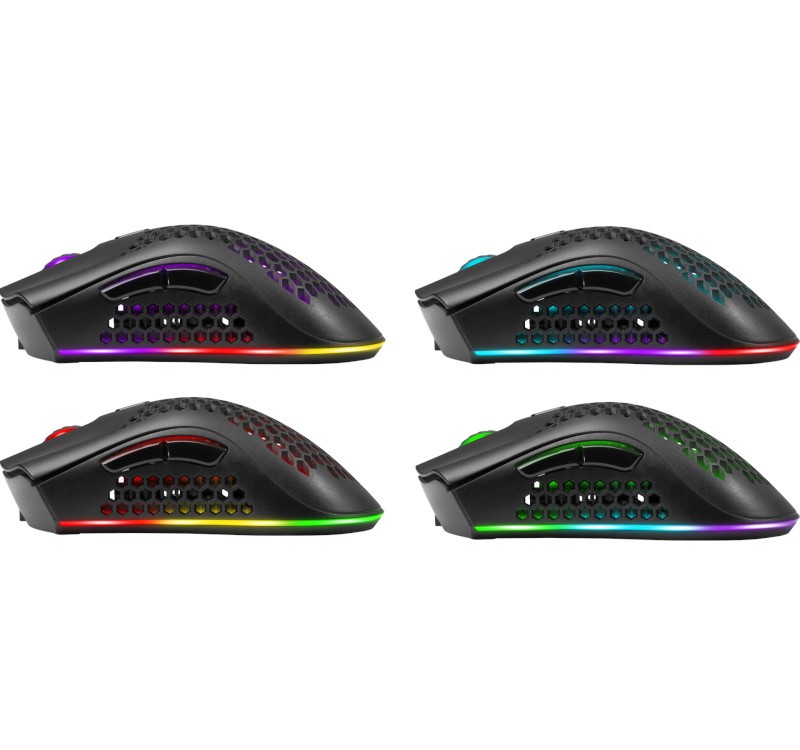 Brezžična gaming miška Warlock GM-709L, Optic RF, RGB, 2400 dpi 6