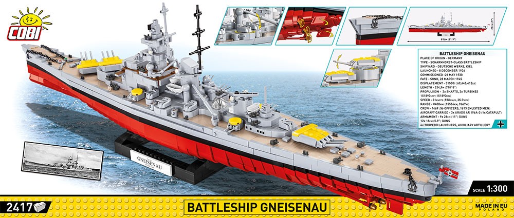 Gradniki 'Historical Collection Battleship Gneisenau' 2