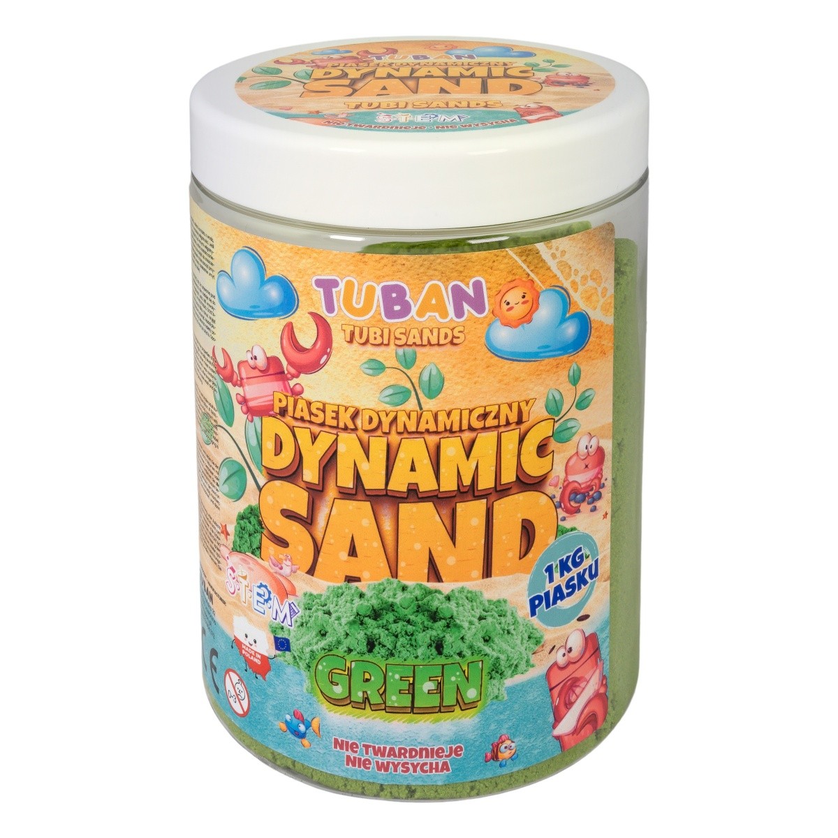 Nenavadni pesek 1kg, zeleni