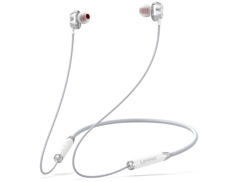 Vstavitljive slušalke Bluetooth HE08, bele