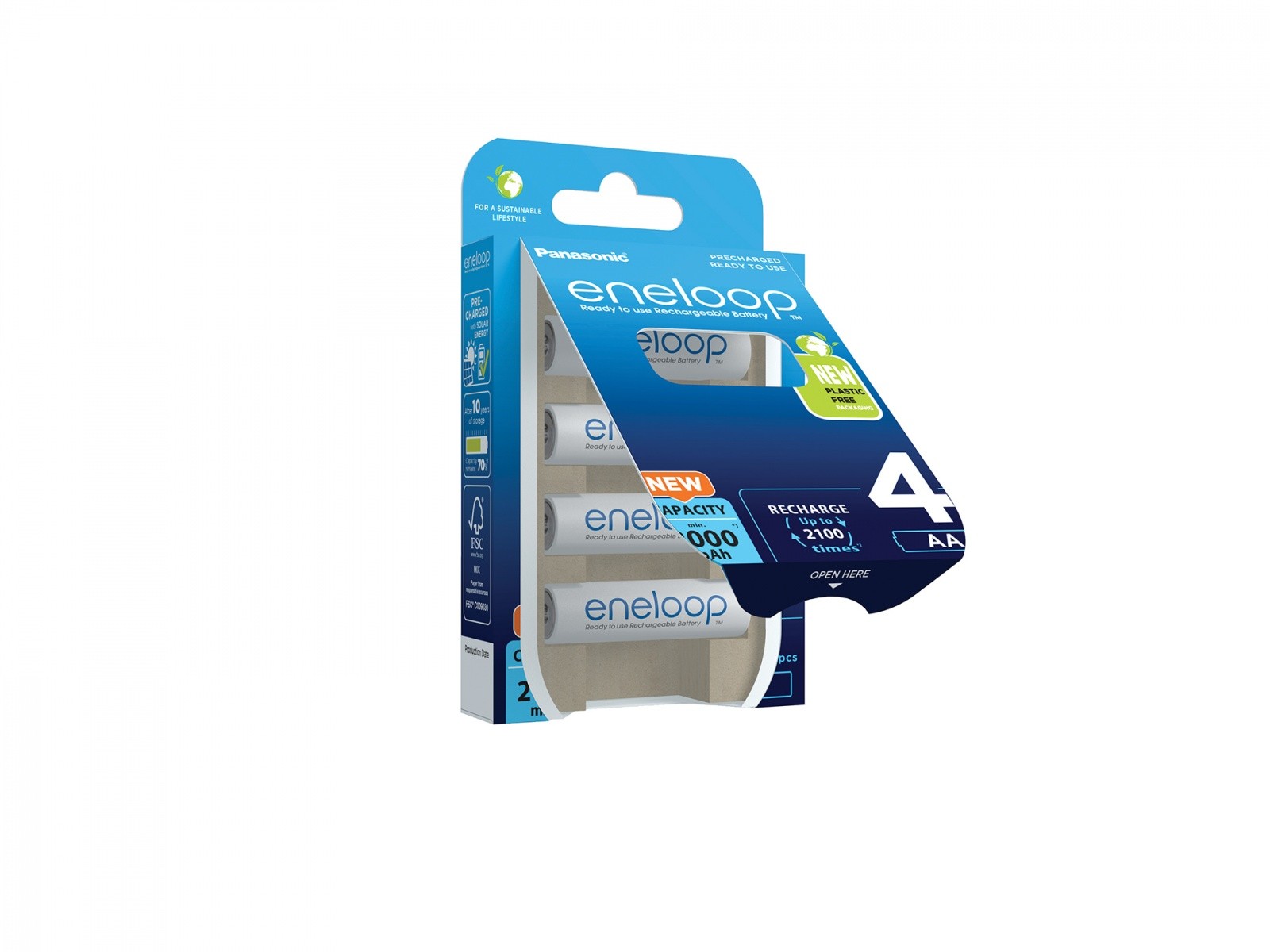 Polnilne baterije AA Eneloop 2000 mAh, 4 kosi 2