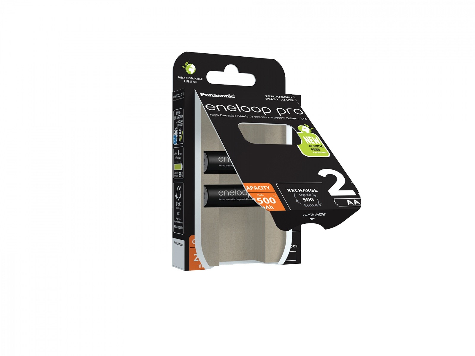 Polnilne baterije Pro AA Eneloop 2500 mAh, 2 kosi 2