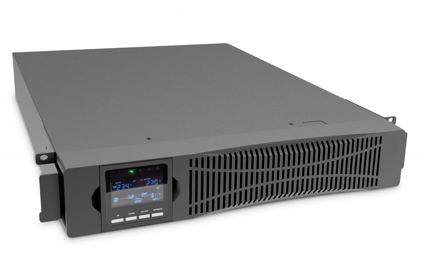 UPS Napajalnik Online Rack 1500VA/1500W, LCD, USB, RS232, RJ45