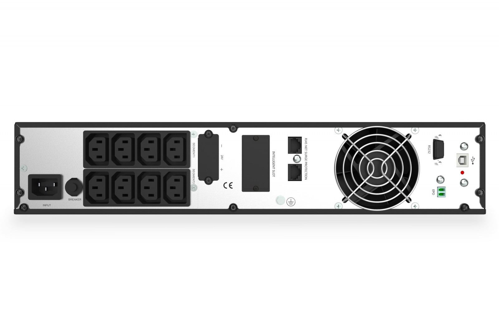 UPS Napajalnik Online Rack 1500VA/1500W, LCD, USB, RS232, RJ45 6