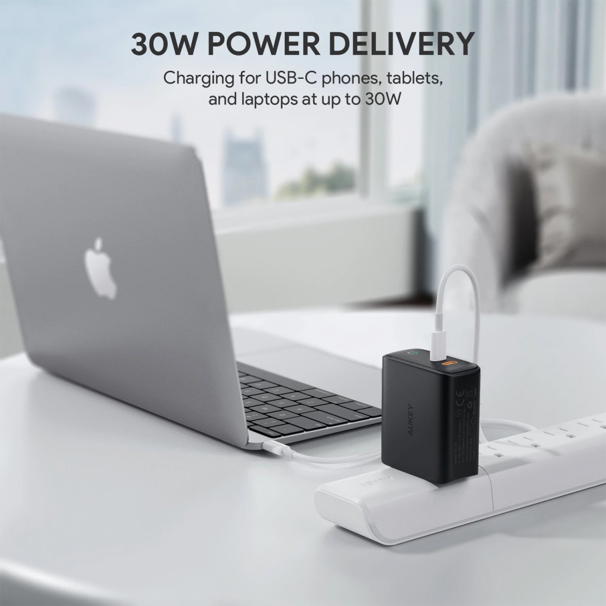 Polnilnik 2x USB-C PD 36W s tehnologijo Dynamic Detect 3