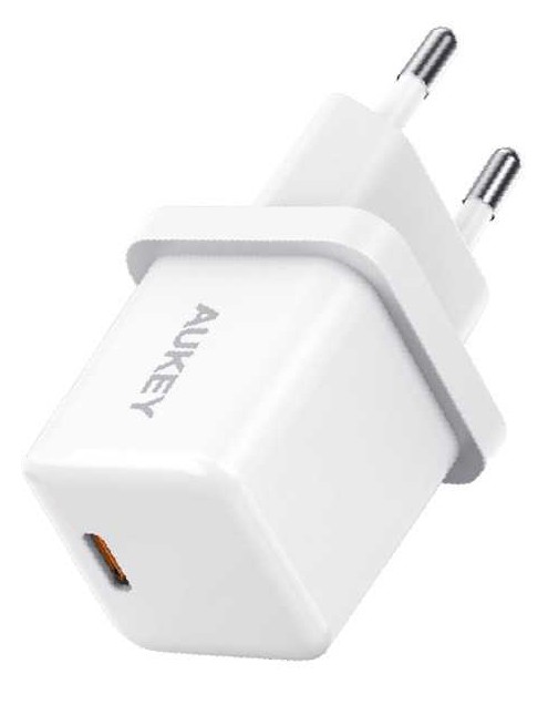 Mini polnilnik 1x USB-C 20W PD Power Delivery, bel