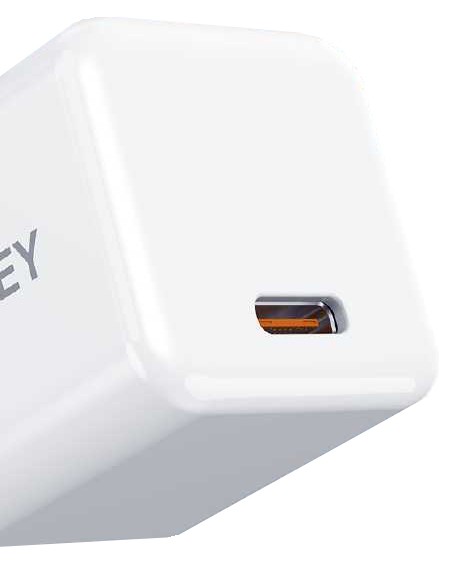 Mini polnilnik 1x USB-C 20W PD Power Delivery, bel 5
