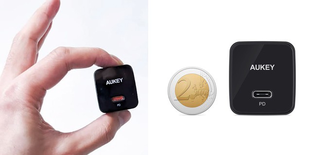 Mini polnilnik 1x USB-C 20W PD Power Delivery, črn 4